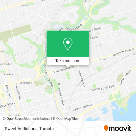 Sweet Addictions map