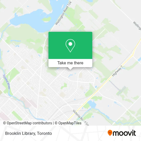 Brooklin Library map