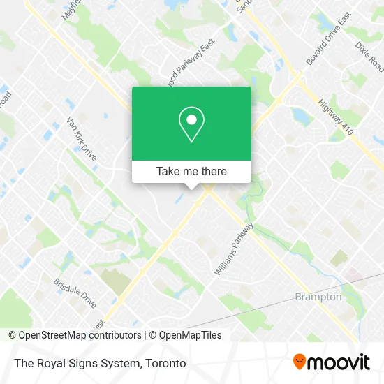 The Royal Signs System map