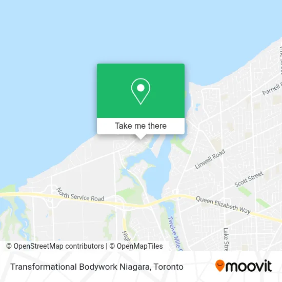 Transformational Bodywork Niagara map