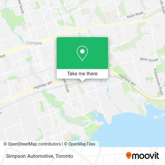 Simpson Automotive map