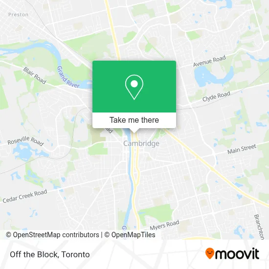 Off the Block map