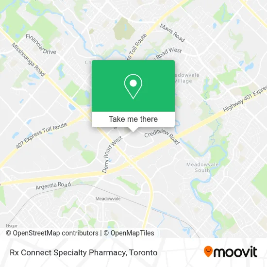 Rx Connect Specialty Pharmacy map