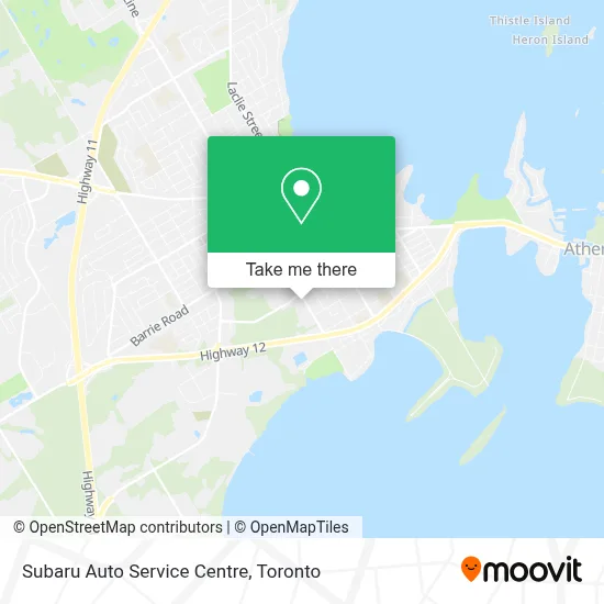 Subaru Auto Service Centre map