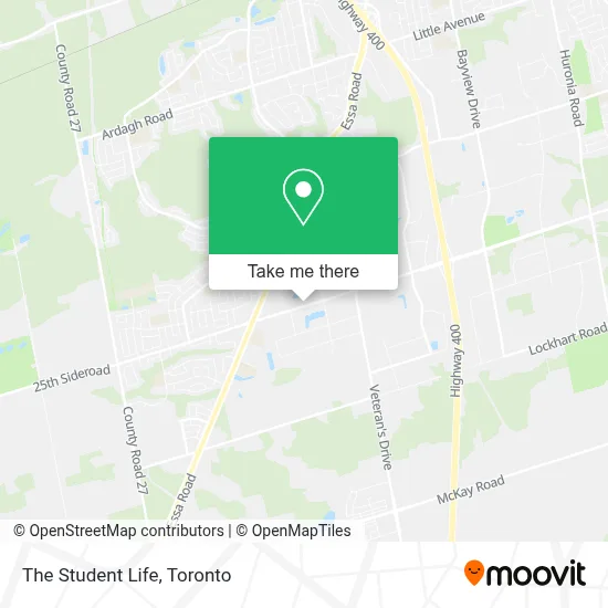 The Student Life map