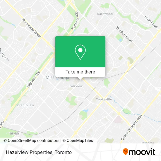 Hazelview Properties map