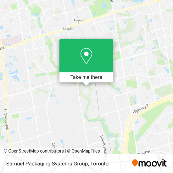 Samuel Packaging Systems Group map
