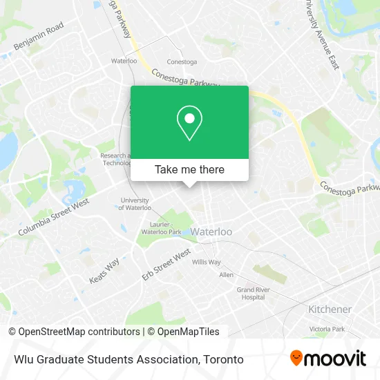 Wlu Graduate Students Association map