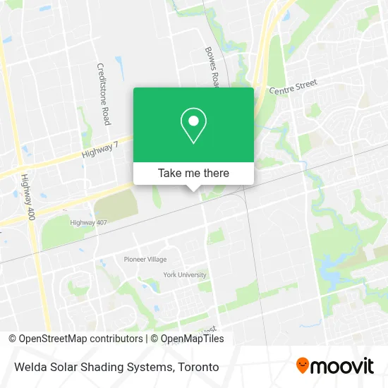 Welda Solar Shading Systems map