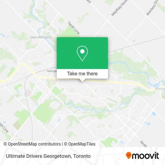 Ultimate Drivers Georgetown map