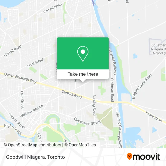 Goodwill Niagara map