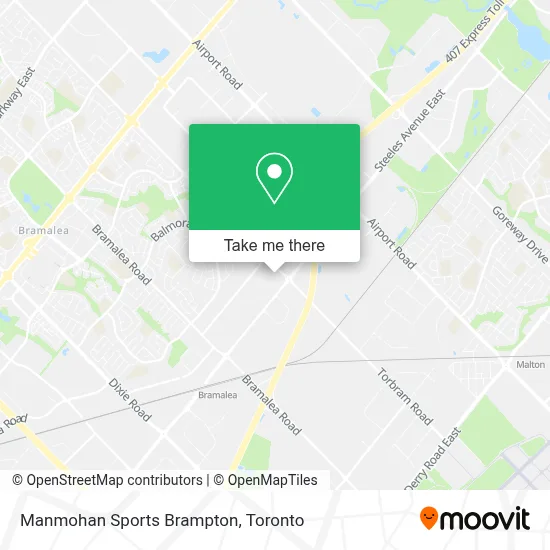 Manmohan Sports Brampton map