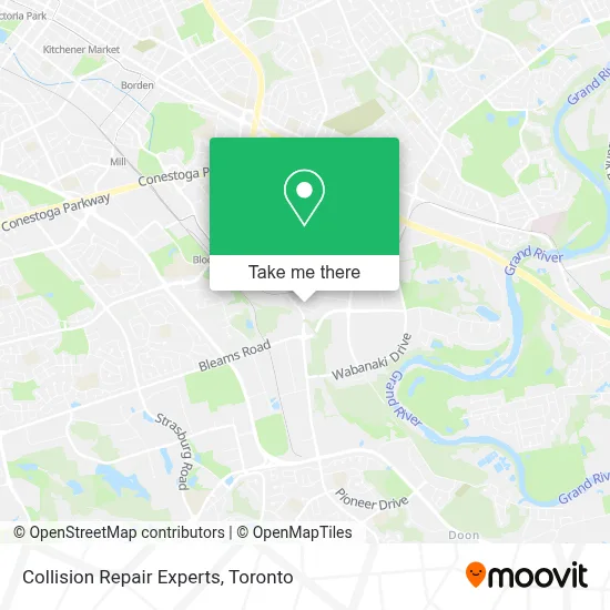 Collision Repair Experts map