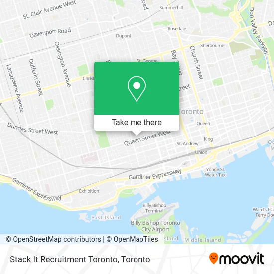 Stack It Recruitment Toronto map