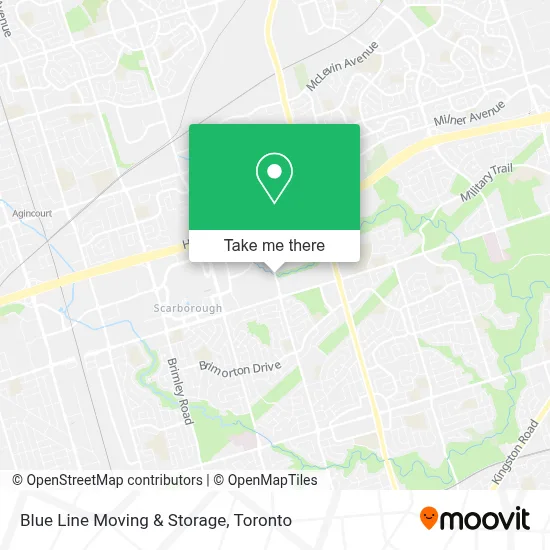 Blue Line Moving & Storage map
