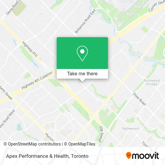 Apex Performance & Health map