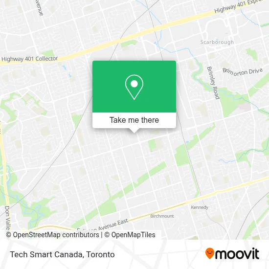 Tech Smart Canada map