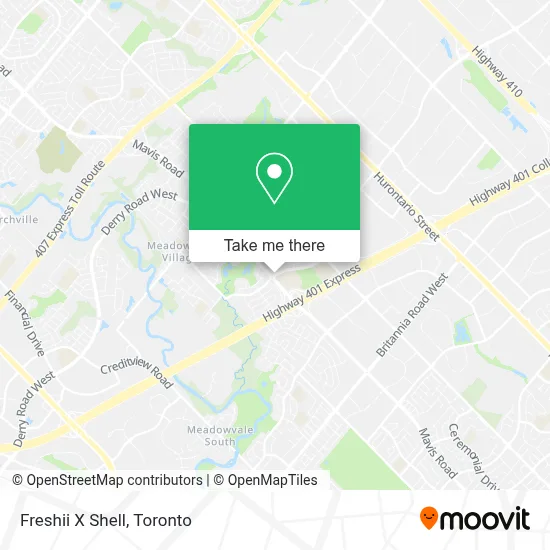 Freshii X Shell map