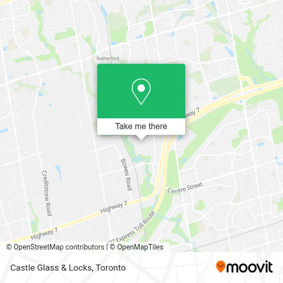 Castle Glass & Locks map