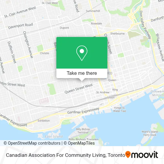 Canadian Association For Community Living map