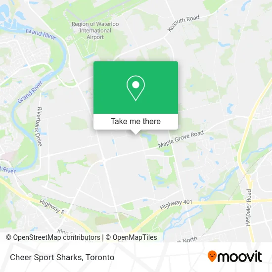 Cheer Sport Sharks map