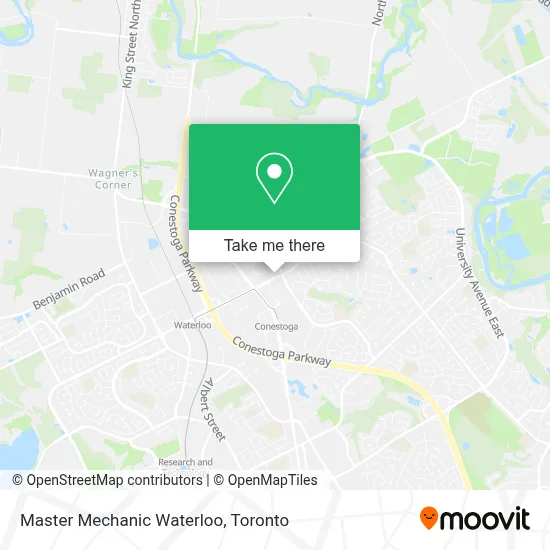 Master Mechanic Waterloo map