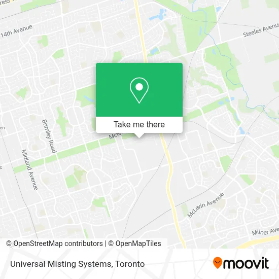 Universal Misting Systems map