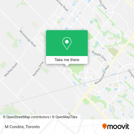 M Condos map