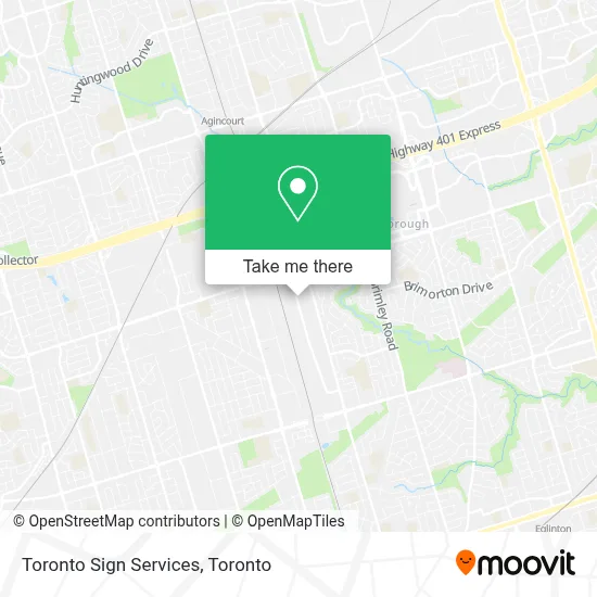 Toronto Sign Services map