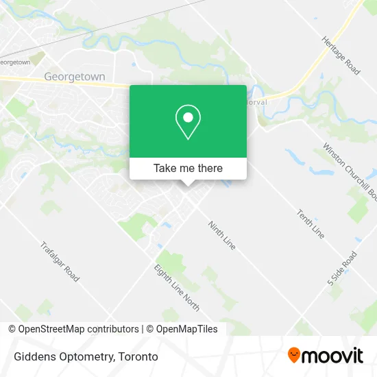 Giddens Optometry map