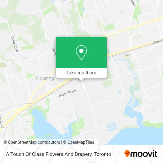 A Touch Of Class Flowers And Drapery map