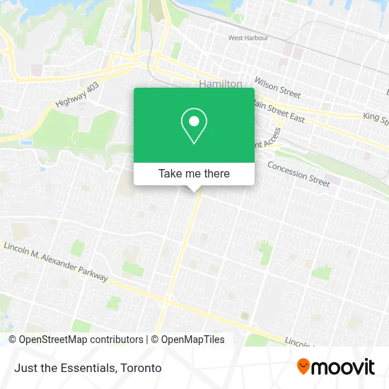 Just the Essentials map