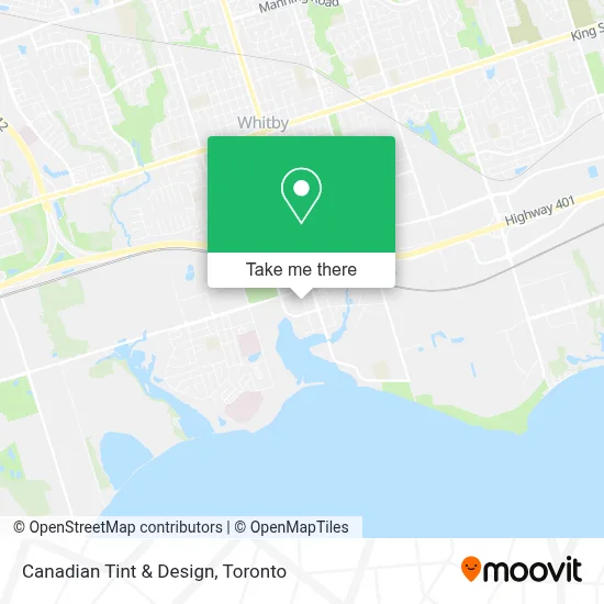 Canadian Tint & Design map