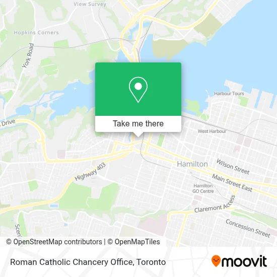 Roman Catholic Chancery Office map