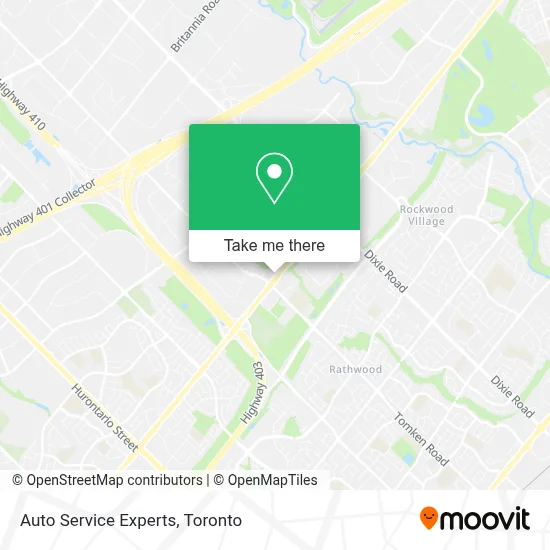 Auto Service Experts map