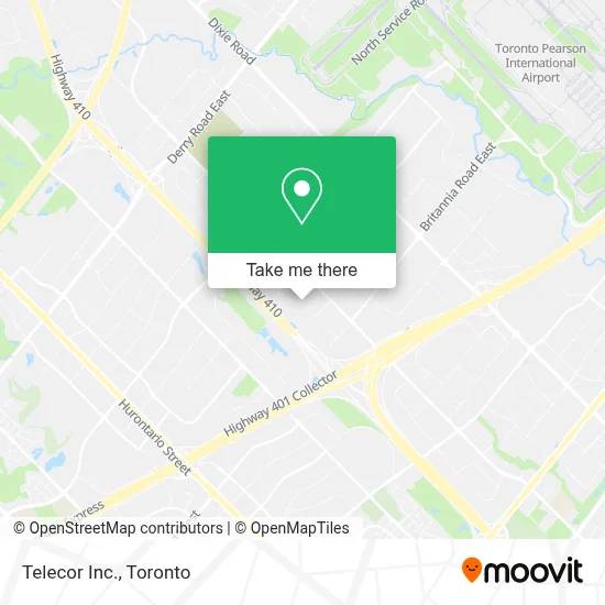 Telecor Inc. map