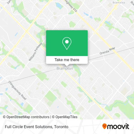 Full Circle Event Solutions map