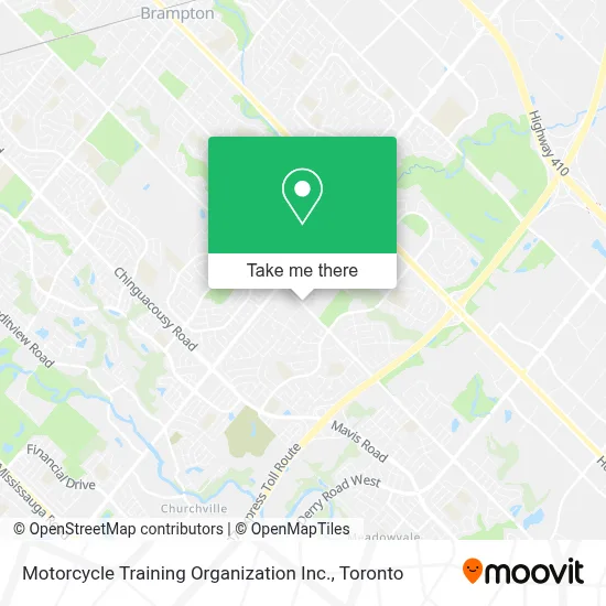 Motorcycle Training Organization Inc. map