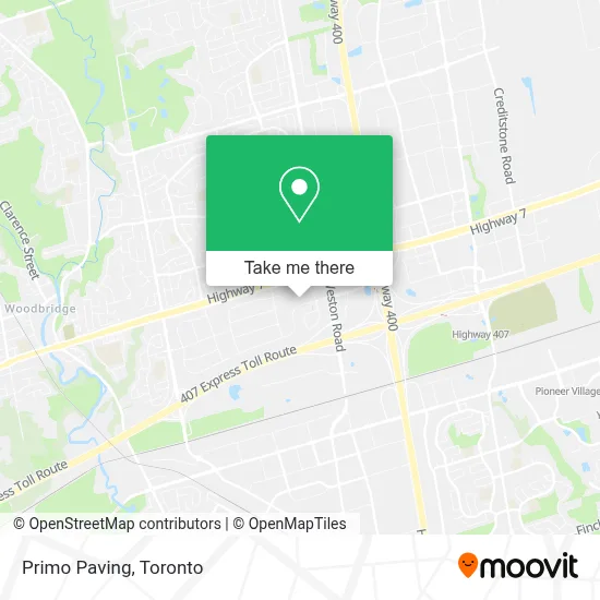 Primo Paving map