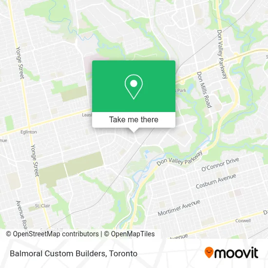 Balmoral Custom Builders map