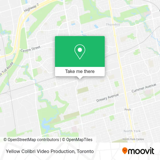 Yellow Colibri Video Production map