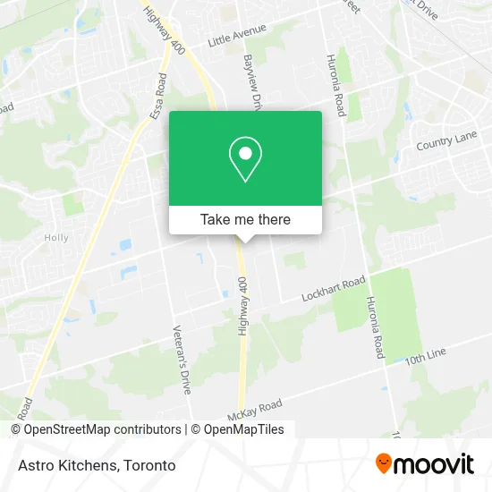 Astro Kitchens map