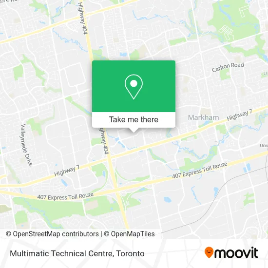 Multimatic Technical Centre map