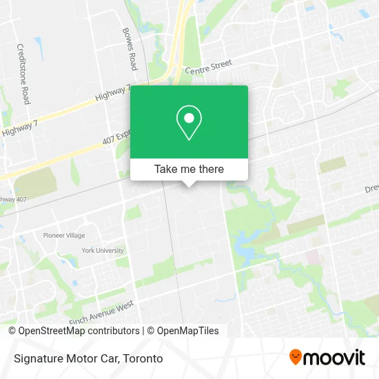 Signature Motor Car map