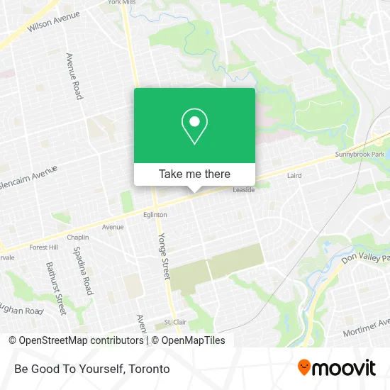 Be Good To Yourself map