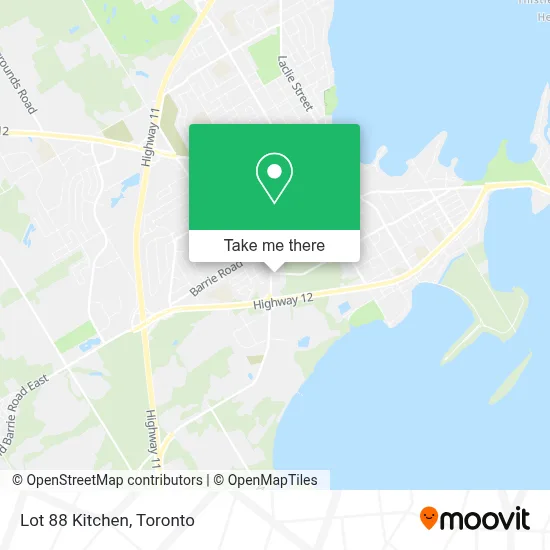 Lot 88 Kitchen map