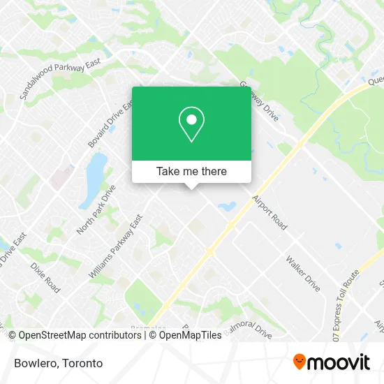 Bowlero map