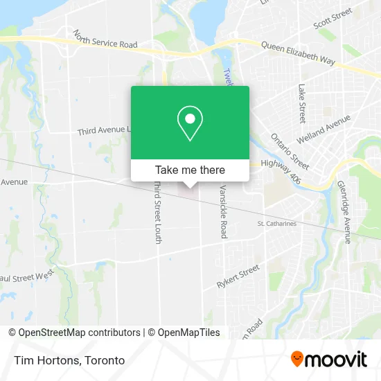 Tim Hortons map