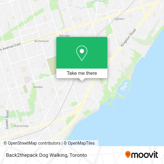 Back2thepack Dog Walking map
