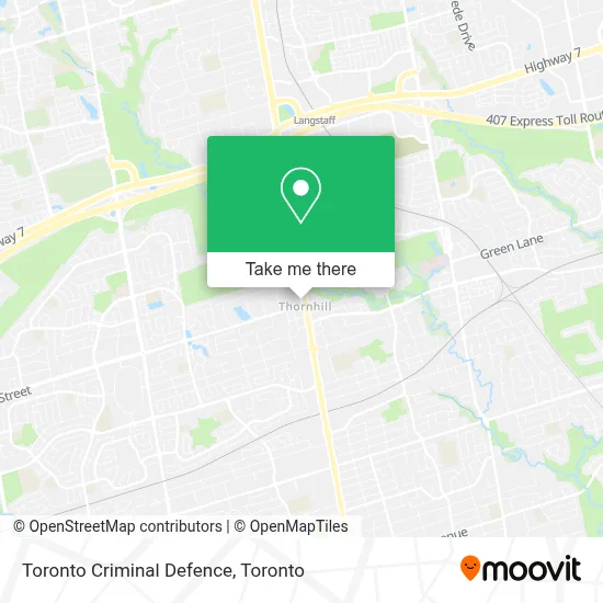 Toronto Criminal Defence map